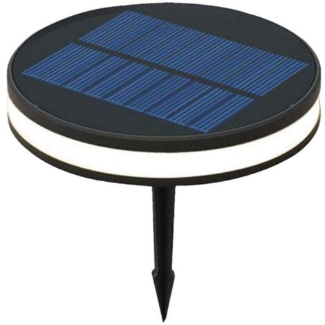 V-TAC Piantana Solare LED da Giardino 2W  con Picchetto Colore Nero e Nero 3000K IP44