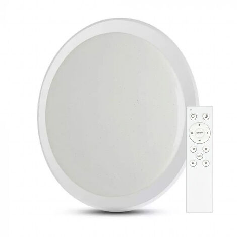 V-TAC Plafoniera LED 60W Telecomando CCT 3in1 Effetto Stellato 565x75mm Dimmerabile