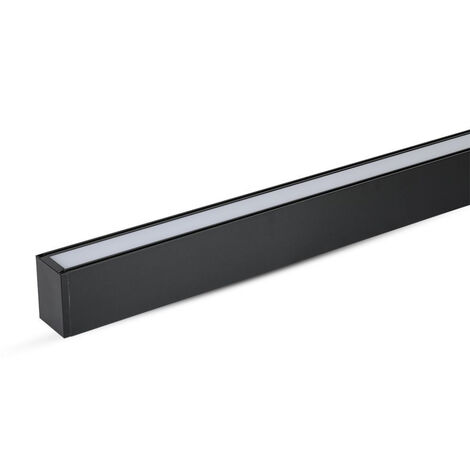 V-TAC Plafoniera LED Chip Samsung 40W Lineare Colore Nero Bianco Caldo