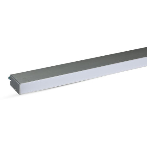 V-TAC Plafoniera LED Chip Samsung a Sospensione 40W Lineare Colore Argento 6400K