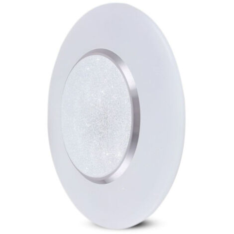 V-TAC PLAFONIERA LED ROTONDA 60W CON TELECOMANDO CAMBIA COLORE 3 IN 1 EFFETTO STELLATO D: 500MM H: 85MM DIMMERABILE