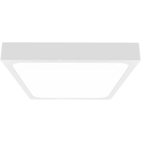V-TAC Plafonnier LED carré 18W Couleur Blanc 6500K IP44