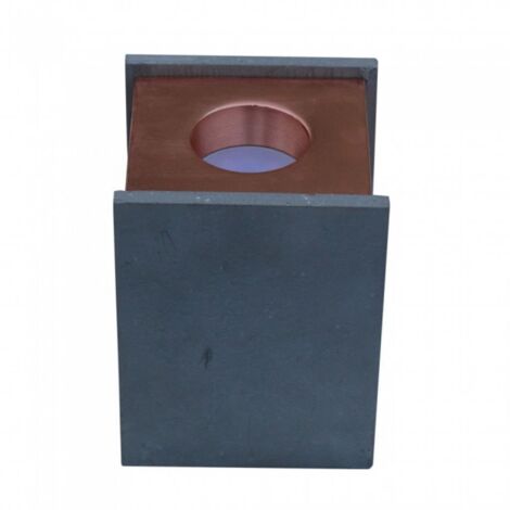 V-TAC Portafaretto LED GU10 Corpo in Gesso a Cubo Grigio Finitura Oro Rosa