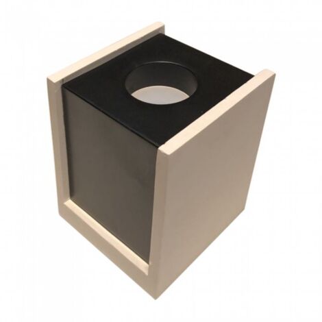 V-TAC Portafaretto LED Montaggio a Plafone Quadrato GU10 e GU5.3 (MR16) Corpo in Gesso