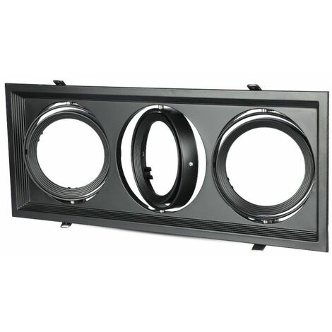 V-TAC Porte AR111 Triple couleur noire