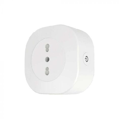 V-TAC Presa Singola per Schuko Colore Bianco Compatibile con Google Assistent e Amazon Alexa