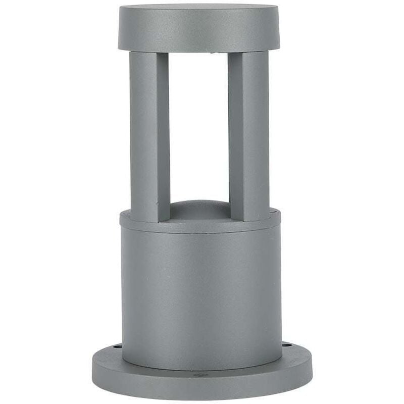 Borne lumineuse led - 25CM - IP65 - Gris - 10W - 1000 Lumens - 3000K