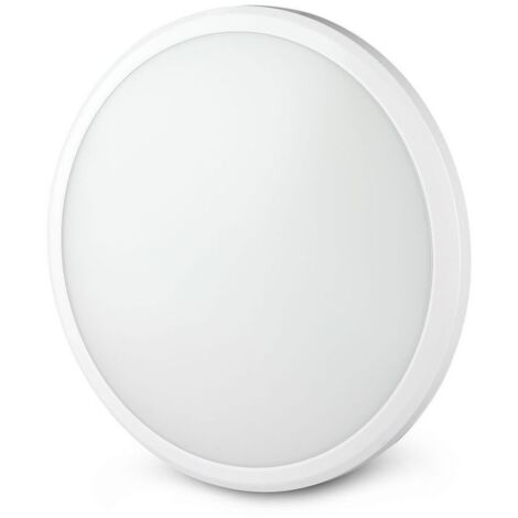 V-TAC PRO VT-12S Plafoniera led 12w chip samsung soffitto circolare corpo slim bianco IP65 bianco freddo 6400K - SKU 936