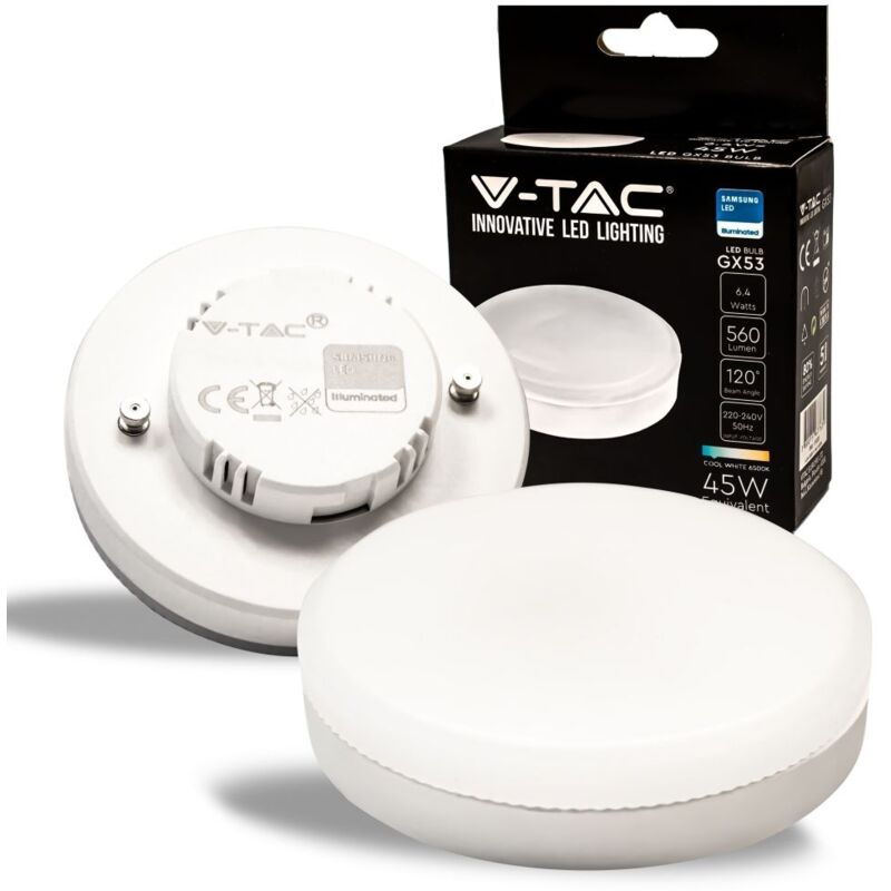 Lampadina Puce led Samsung GX53 6.4W 6500K - V-tac