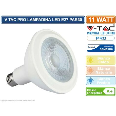 V-TAC PRO VT-230 Lampadina LED Chip Samsung E27 11W PAR30 6400K SKU 155