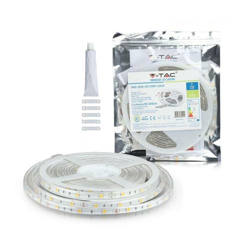 V-tac - striscia SMD5050 30 led/m rgb IP65