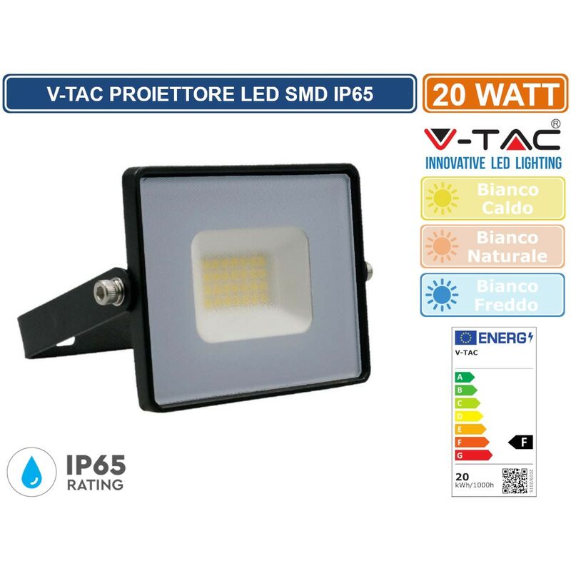 V-TAC VT-4021 FARO LED FLOODLIGHT 20W SMD SLIM