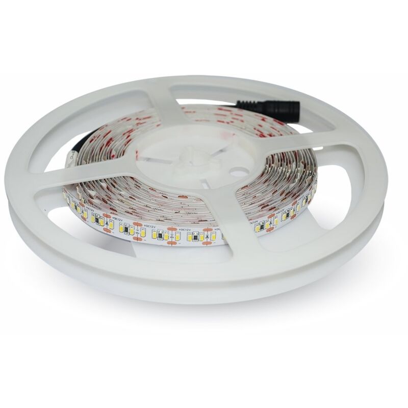 Strip striscia led 12 v 5 metri smd 3528 120 led IP20 36W 3000 LM-Naturale