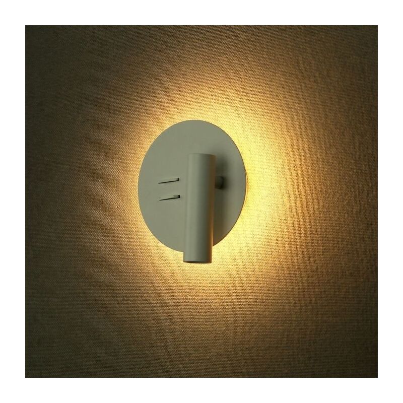 V-TAC PRO VT-2963 applique hôtel double source led applique hôtel 3W + SMD 6W 3000K blanc 2 boutons on/off IP20 - sku 1489