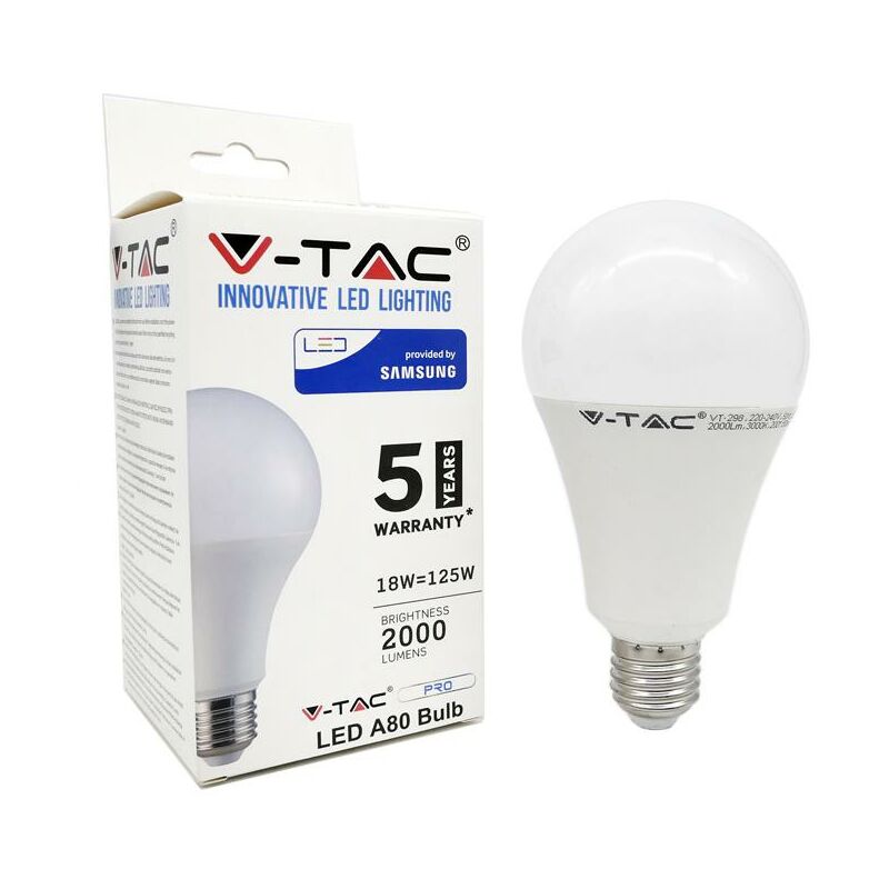 Fra.co Led Plastic Bulb W/Samsung Chip 18w A80