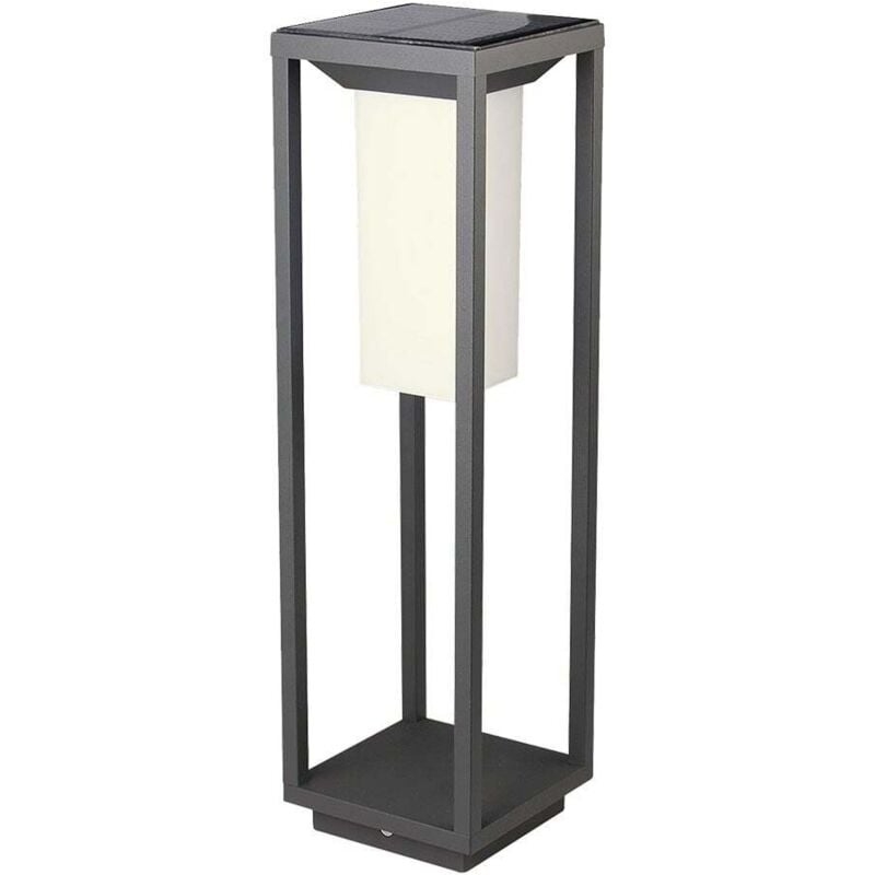 Borne lumineuse solaire - Samsung - IP65 - Gris - 2W - 280 Lumens - 3000K