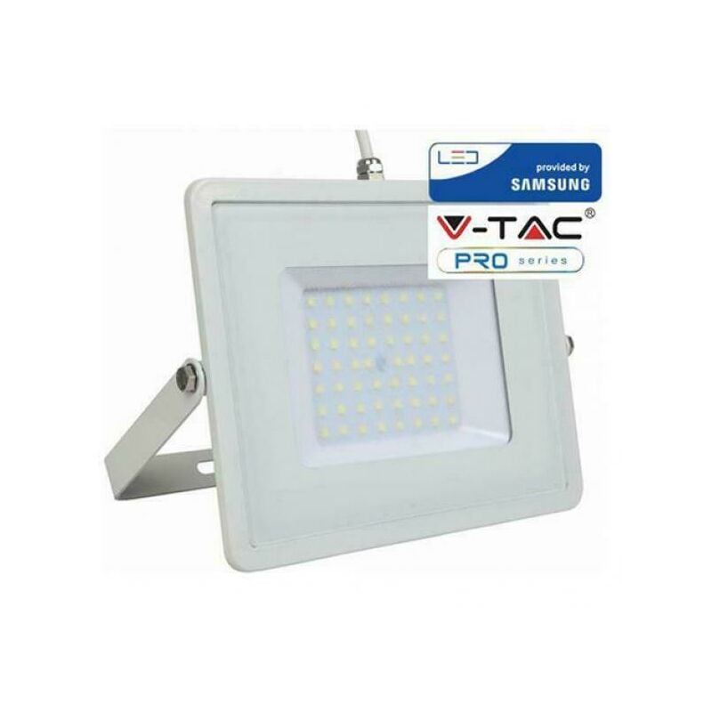 Image of Proiettore a led bianco 50W chip samsung 6400K - 411 - V-tac