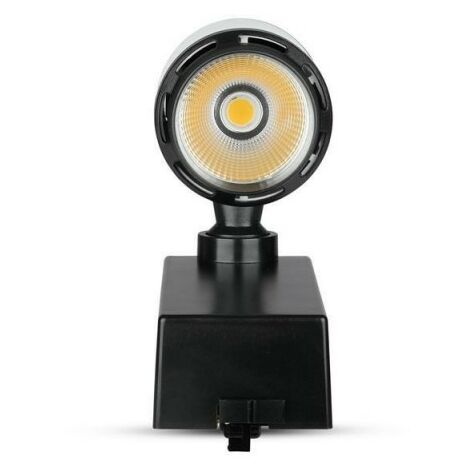 V-TAC Proyector LED para carril 25W Color Blanco y Negro 6000K