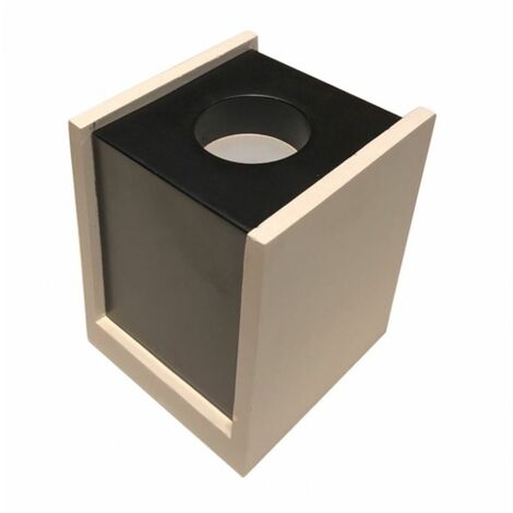 V-TAC Quadratische LED-Deckenstrahlerhalterung GU10 und GU5.3 (MR16) Gipskörper