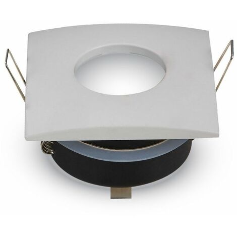 V-TAC Quadratische LED-Einbaustrahlerfassung GU10 und GU5.3 (MR16) Farbe Weiß IP54