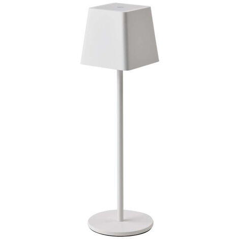 V-tac recargable led lámpara de mesa 2w 3000k 5v ip54 blanco vt-7563-w - 7691