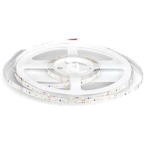 V-Tac – Bande LED SMD3528 5 m 60 LEDs 12 V blanc naturel 4000K – 4,2 W/m – IP20 pour installation intérieure – Adhésif 3M haute résistance