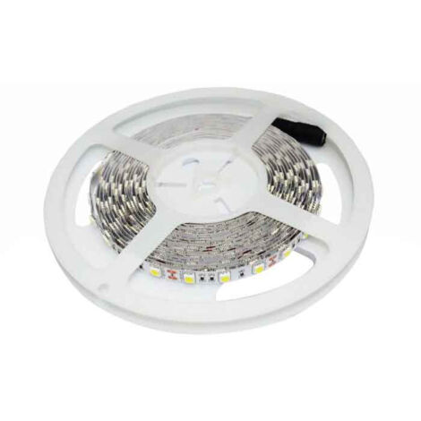 V-Tac – Ruban LED 5m SMD5050 RGB 50W DC12V IP20 – 300 LEDs sécables – Adhésif 3M haute résistance – Éclairage direct et indirect