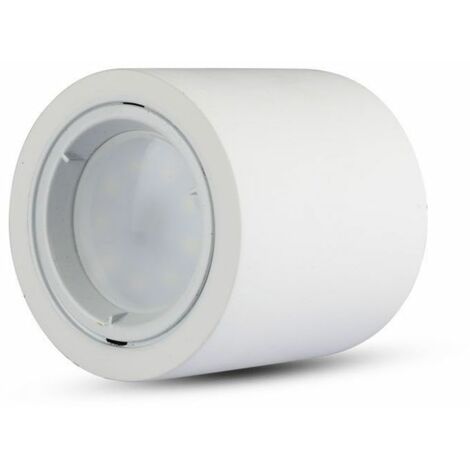 V-TAC Runder LED-Deckenstrahlerhalter GU10 und GU5.3 (MR16) Weißer Gipskörper
