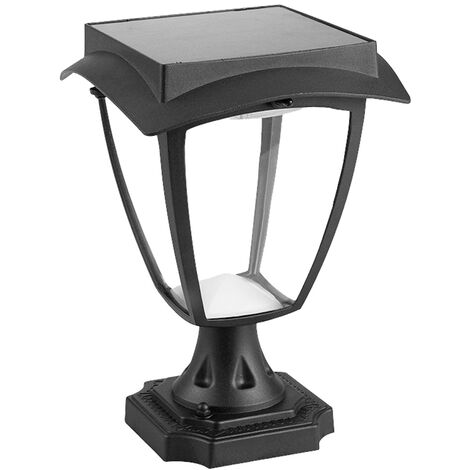 V-TAC Samsung Solar LED Stehleuchte, Mattschwarz, Warmweiß + Kaltweiß, IP65