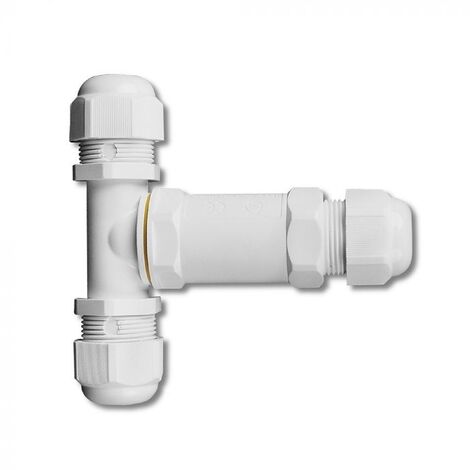 V-tac scatola di derivazione impermeabile a t  8-12mm bianca vt-869 5979