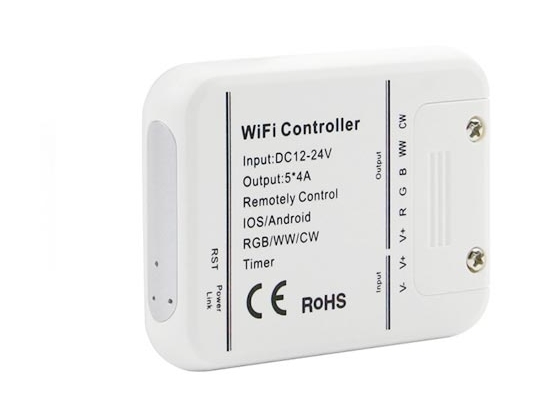 Image of Controller dimmer Wi-Fi per strisce led wifi gestione remota da smartphone google alexa Smart Home VT-5009 - sku 8426 - Bianco - V-tac