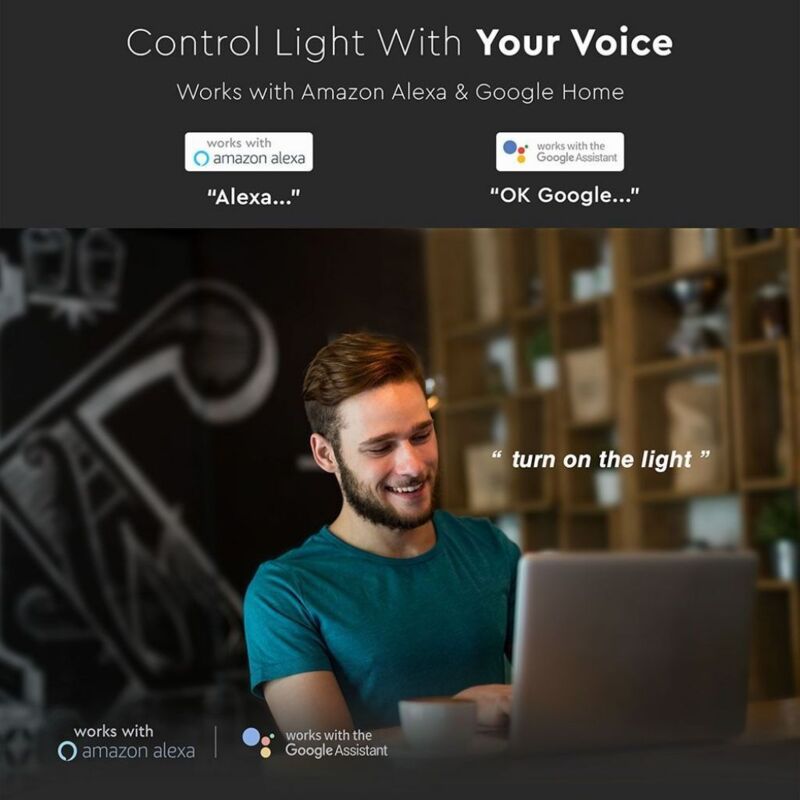 V-tac - Smart Home rgb led Plafonnier 60W Alexa App Lampe Dimmable Effet Star 1497