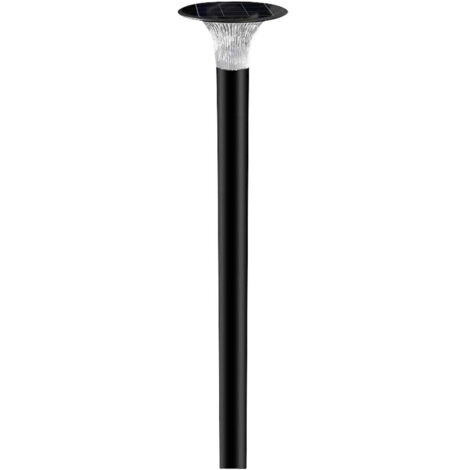 V-TAC Solar LED-Wegeleuchte VT-413, 15 W, 6000 K + 4000 K, schwarz