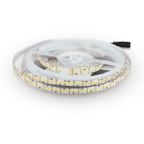 V-TAC Streifen LED SMD3528 18W/m 5m 204 LED/m 12V Naturweiß IP20 10mm