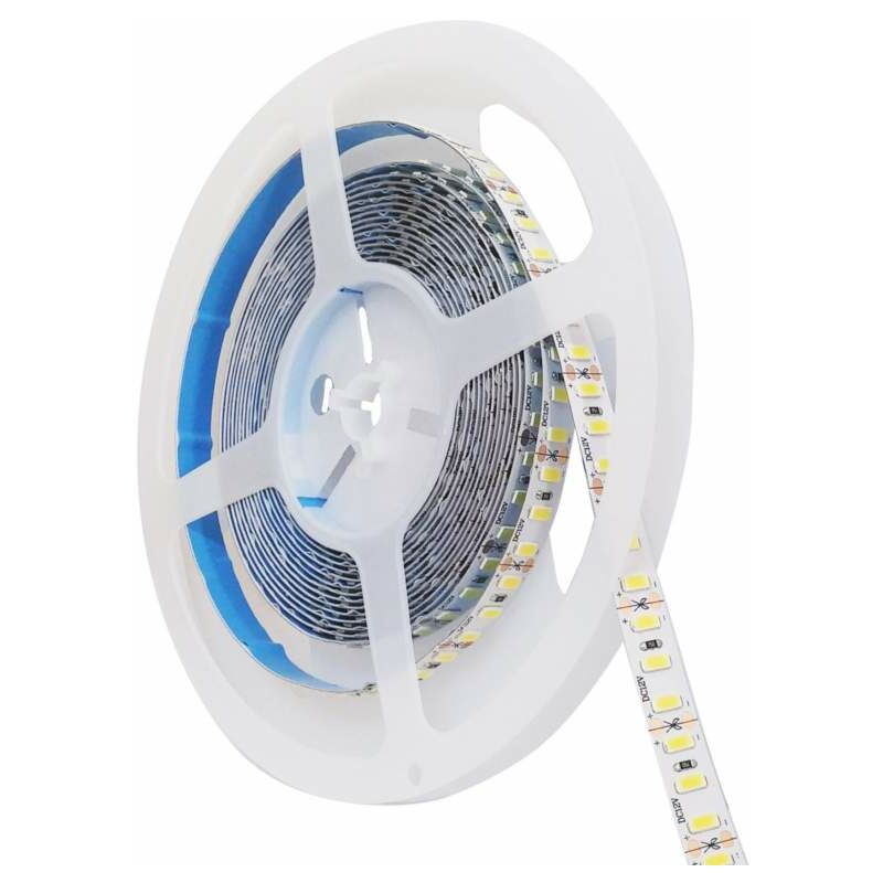 Image of V-Tac Striscia Strip Led Smd5730 12v 120 Led 5m Ip20 Alta Luminosita Calda-Naturale-Fredda Sku 2162-2163-2161 Naturale