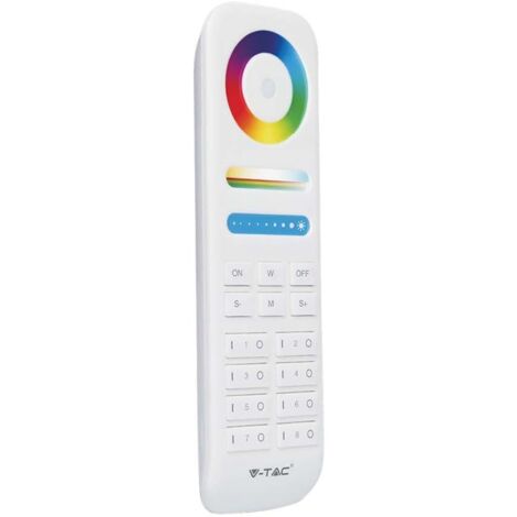 V-TAC Telecomando per controller di Strip LED 8 Zone Colore Bianco
