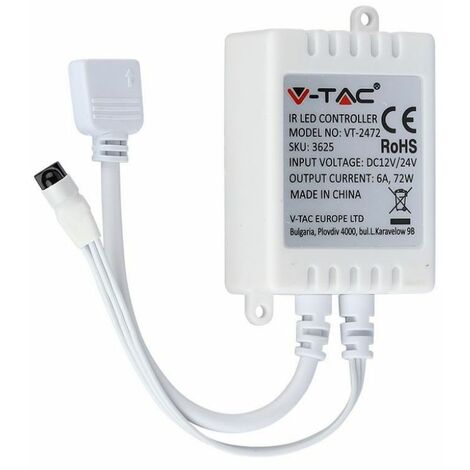 V-tac unidad de control remoto de 24 teclas vt-2472 3625