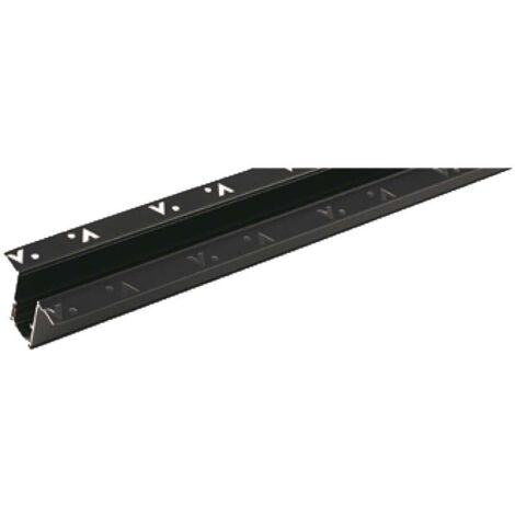 V-TAC Verdeckte randlose Schiene für magnetische Schienenleuchten, 1000 x 62 x 48 mm, Farbe Schwarz