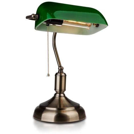 V-TAC Vintage Metall LED Tischlampe, E27 kippbarer Diffusor