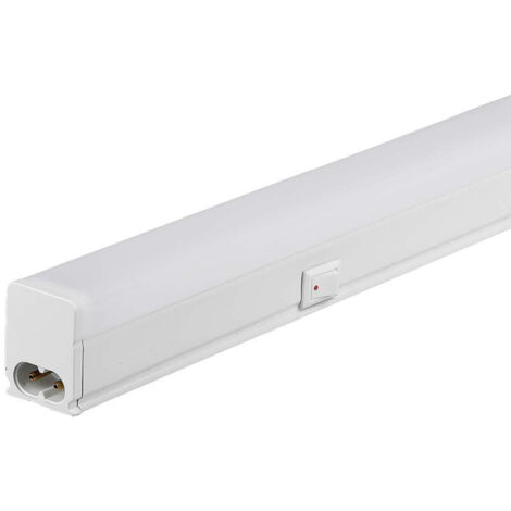V-TAC lineare LED-Deckenleuchte, anschließbar, 7 W, Röhre, T5, 60 cm, Samsung-Chip mit Ein-/Ausschalter, Licht 3000 K, Artikelnummer 21692