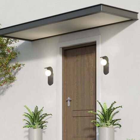 V-TAC VT-10113-B Applique murale support de lampe spots G9 (max.5W) en métal et verre, couleur noire IP20 - 23407