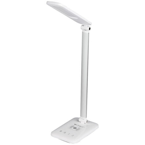 V-TAC VT-1027 7W Touch-Farbwechsel 3in1 dimmbare LED-Tischlampe mit kabelloser Ladestation – SKU 218519