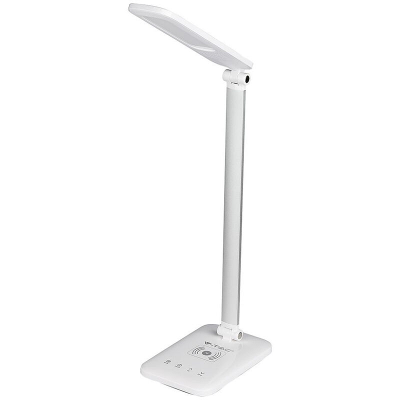 Image of 7W led table lamp with wireless charger 3IN 1-WHITE