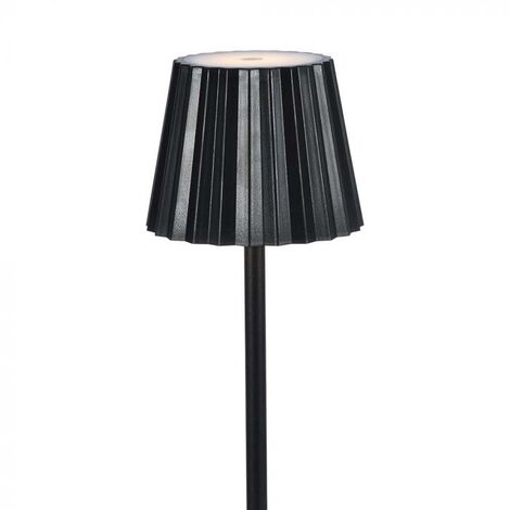 V-TAC VT-1181 Lampe de Table LED 1.5W cct 3in1 couleur noire rechargeable  avec