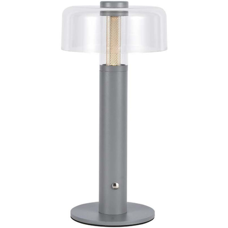 V-Tac Grey Rechargeable Table Lamps - Ip20 - 1w - 100 Lumen - 3000k