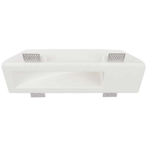 V-TAC VT-11010 spot led plâtre encastré carré GU10 couleur blanche encastrable coupe sku 6774
