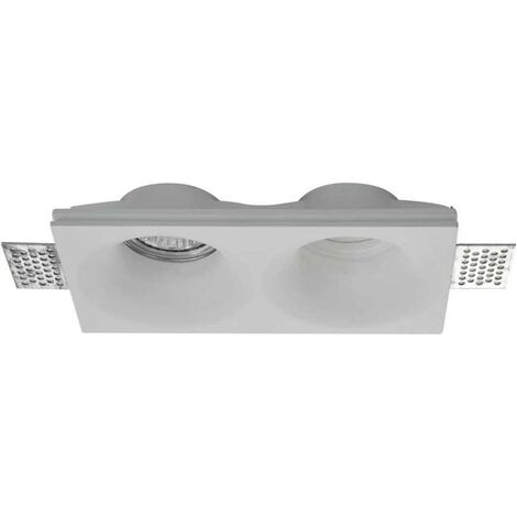 249827 Faretto LED da incasso a muro rettangolare gesso DIAMANTLUX