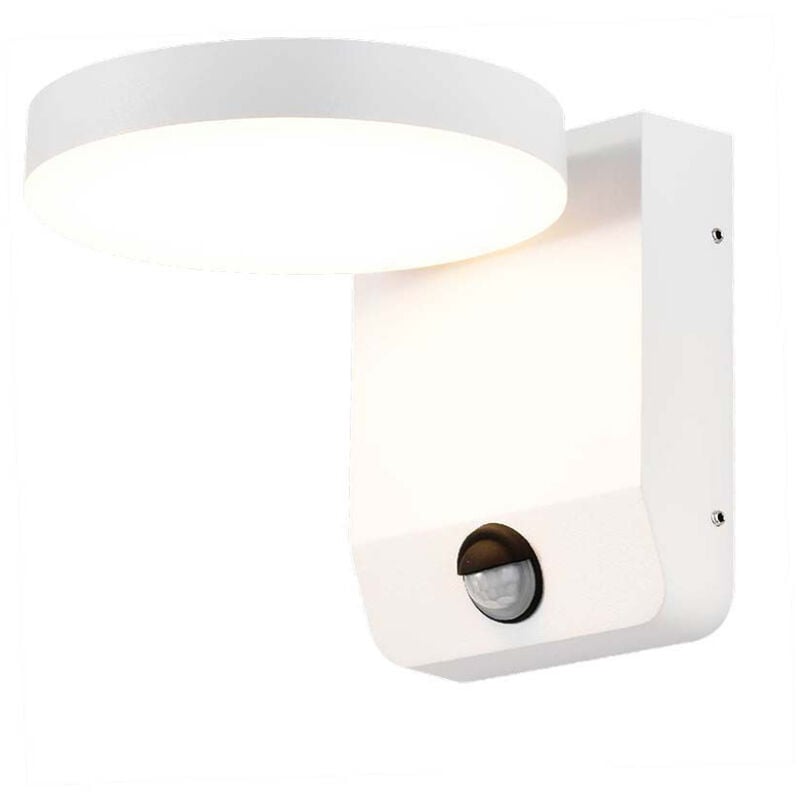 Applique led ronde 17W 150LM/W avec détecteur Couleur Blanc 4000K IP65