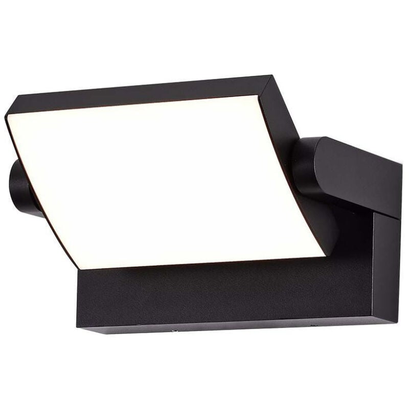 Lampe murale led rectangulaire 17W 120LM/W Couleur Noir Rotatif 3000K IP65