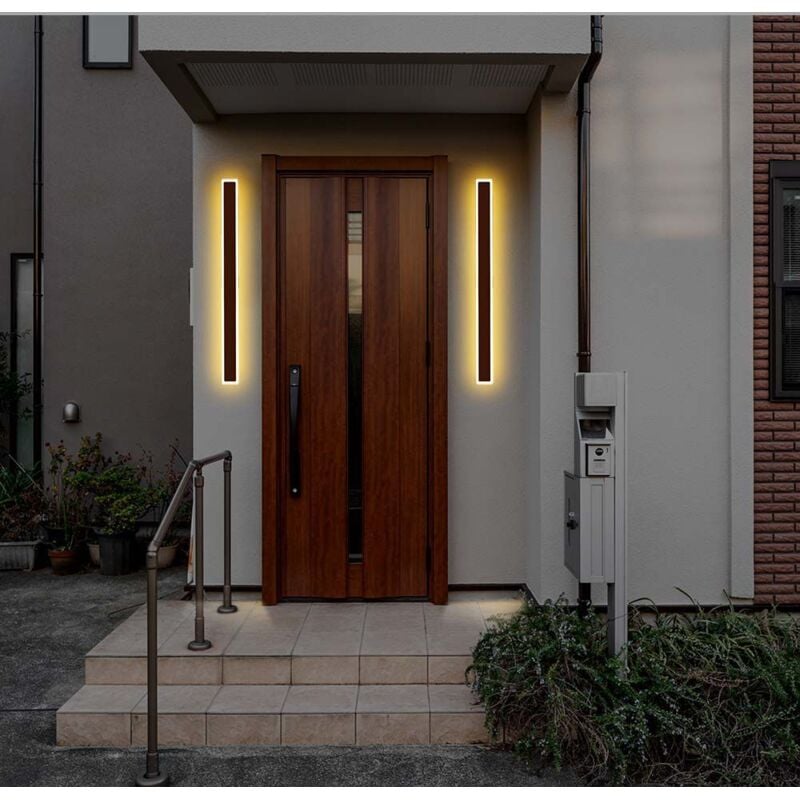 Applique moderne LED - IP65 - Corps en corten - 17W- 2160 Lumens - 3000K